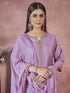 Lavendar Art Silk Pant Suit Acy8328 Back View